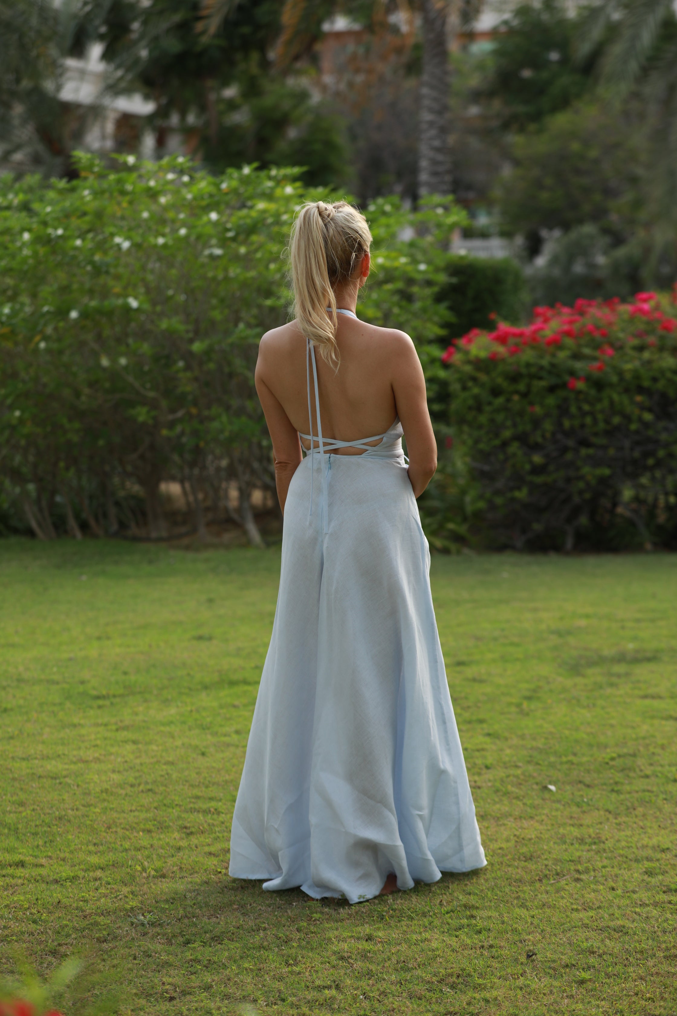 The Cleo Dress, Powder Blue