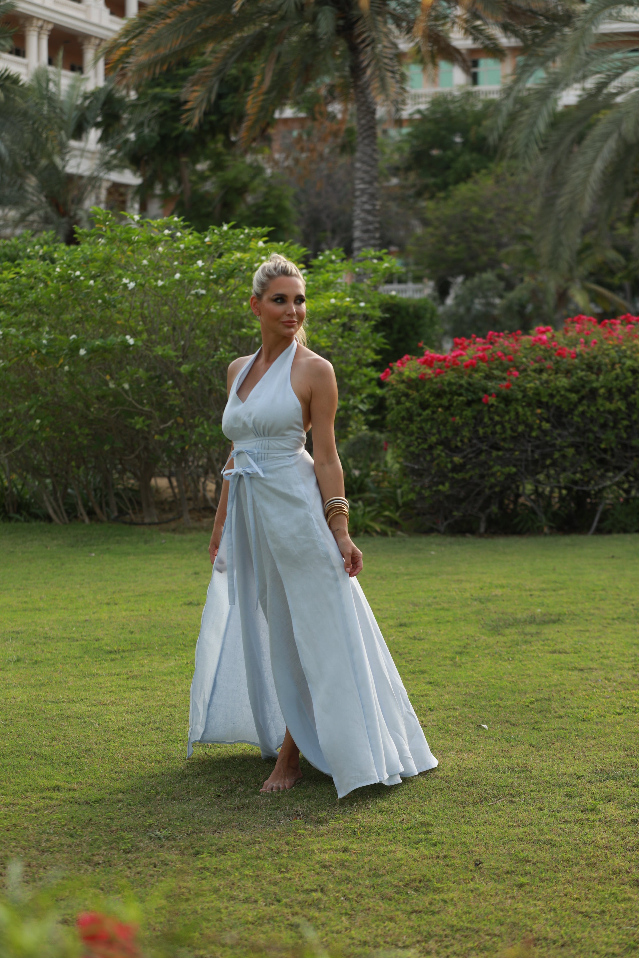 The Cleo Dress, Powder Blue